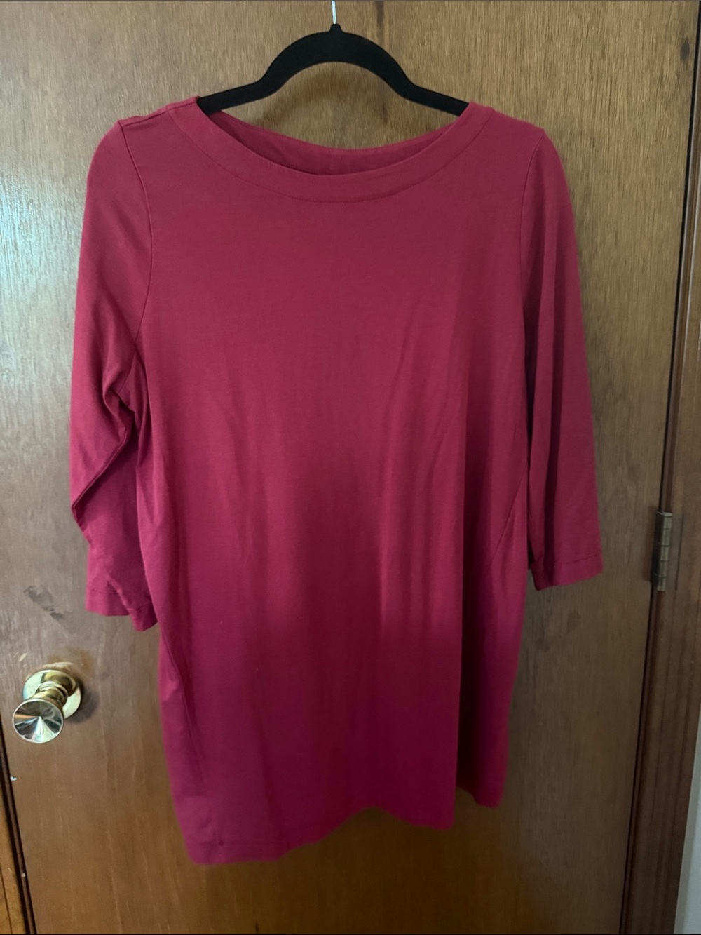 J. Jill Wine-Red Boatneck Tunic